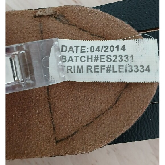 Women's Braided Belt with Rhinestones Size 9 Faux Leather Look with Flaws Size 9 - Picture 8 of 12